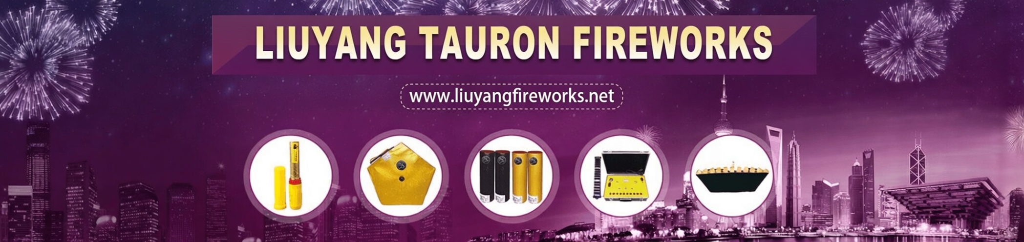 Authentic Liuyang fireworks — fountains, rockets, firecrackers and novelties for worldwide export