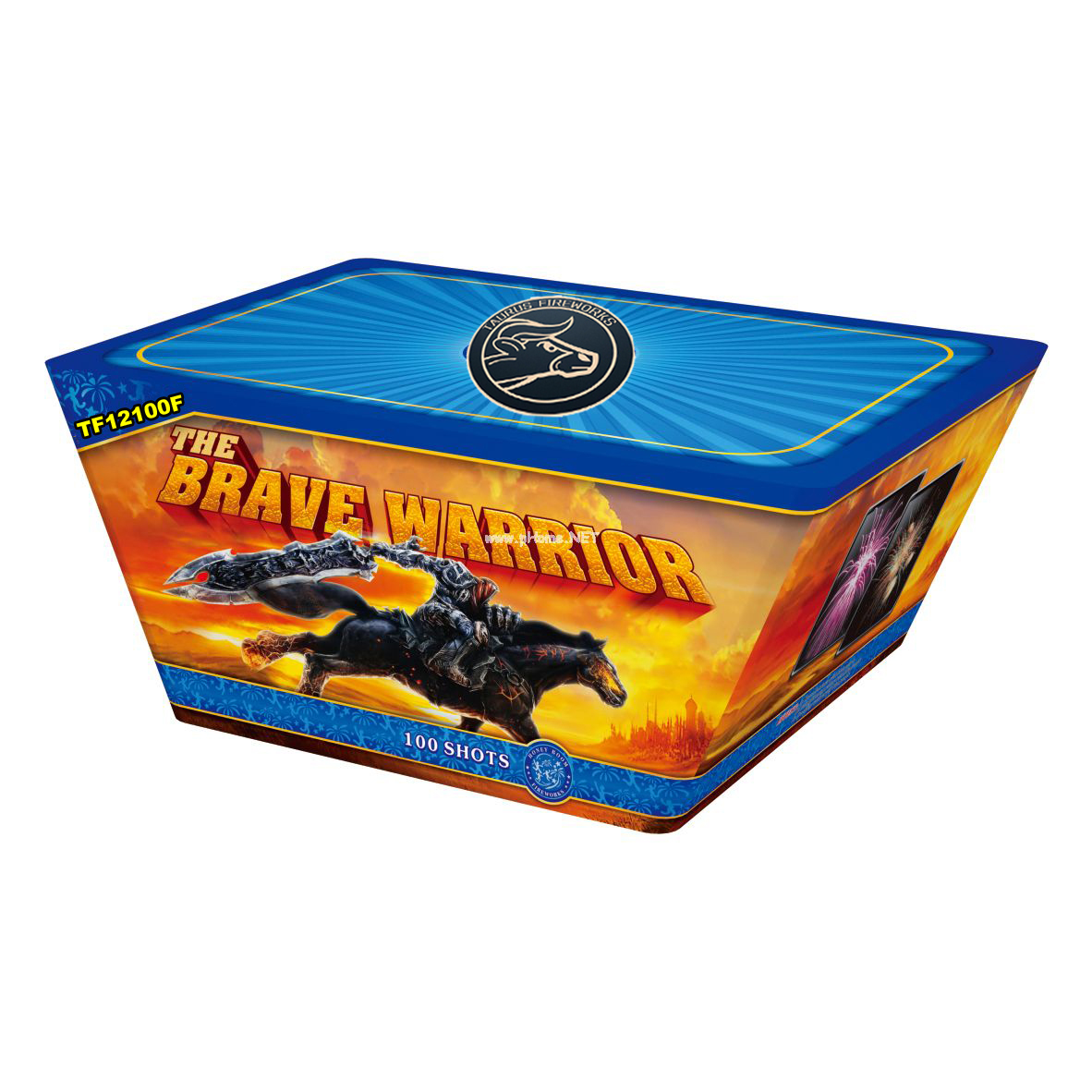 The Brave Warrior TF12100F 100-shot cake fireworks