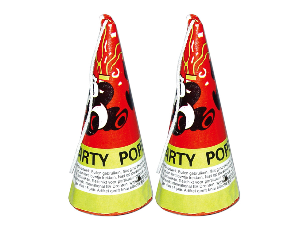Conic Party Popper TF2407 — Liuyang pull-string confetti party popper wholesale 拉炮