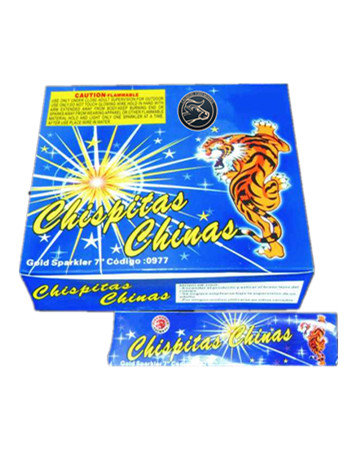 7 inch Golden Sparklers TF805 — Liuyang short gold wire sparkler retail wholesale