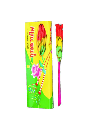 Pinky Roses W303 pink wire sparkler — Liuyang novelty wedding sparkler